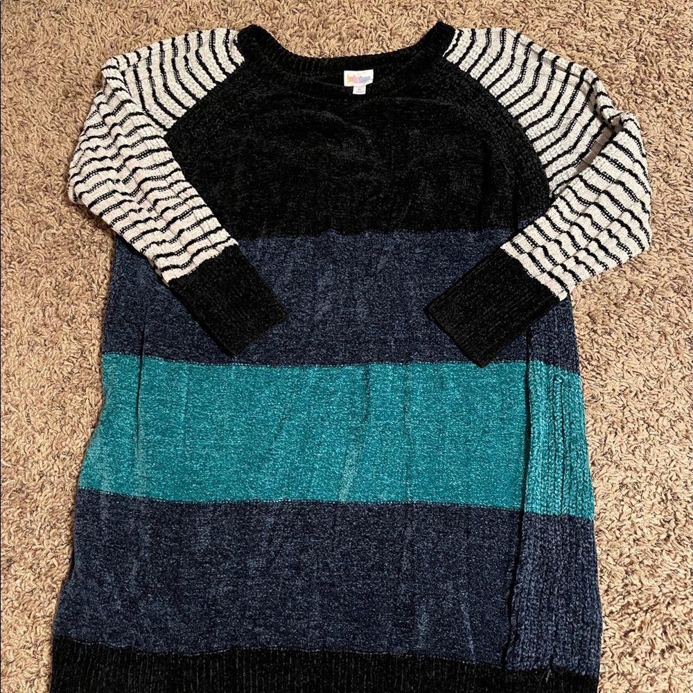 Lularoe Lauren Sweater dress(velour)